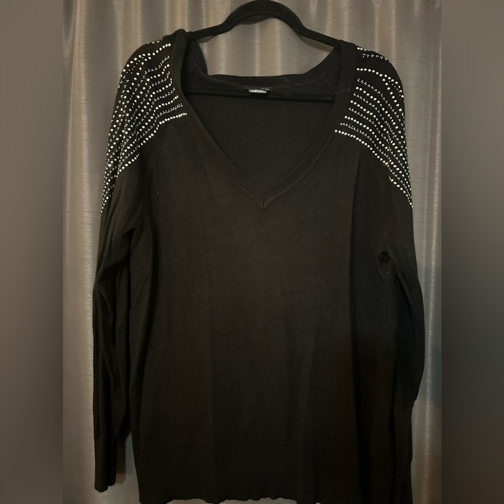City Chic Studded Shirt Size XS/14